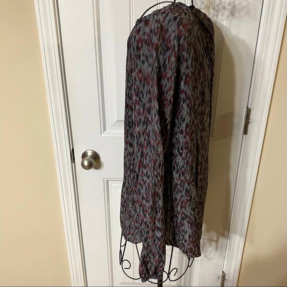 Comptoir Des Cotonniers 100% Silk Abstract Popover Tunic Top FR Sz 36 / US Small - Picture 7 of 8